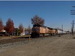 Closer view of the WB unit train